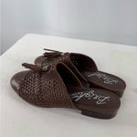 Brighton  Idol Woven Leather Tassel Mules in Brown Size 8 Photo 3