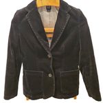 Gap Velvet Black Blazer Notch Collar Pockets 4 Photo 2