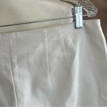 Vince Camuto Pants Ankle Flat Front White 10 Stretch Casual Vacation Work Cotton Photo 8