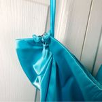 NWT Aqua Satin Strapless Mini Dress Size L Blue Size L Photo 4
