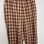 Reformation Heath Plaid Crop Pant Womens Red Size 4 Photo 14
