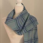 Nordstrom Blue Plaid Cashmere Scarf Photo 2