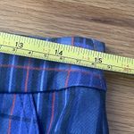 THE KIT Tracee Pant Size 10 Blue Iris Plaid NEW Stretch Organic Cotton Twill Photo 11