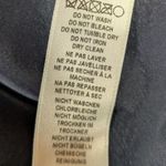 Adrianna Papell Dress Pleated Burnout Polka Dot Sleeveless Belt Navy Womens 6P Photo 3