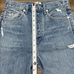 AGOLDE 90’s Mid Rise Straight Distressed Button Fly Blue Jeans Size 23 Photo 10