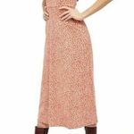 Free People  Lorelai Midi Dress L NWT Daisy Print Tie Back Heavy Knit Sleeveless Photo 3
