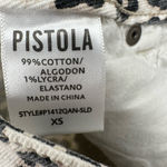 Pistola  size XS‎ denim jean mini skirt snow leopard print cream black gray Photo 5