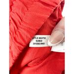 J.Crew NEW Red Orange Linen Pencil Skirt Large Pull On Lined Mini Skirt Summer Photo 5