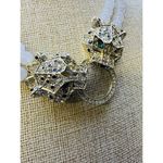 Eye Candy Los Angeles Agate Double Panther Head Crystal Pave Necklace Gold Tone Photo 9