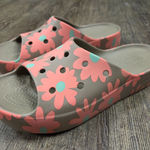 Crocs  Platform Retro Resort Slide In Mushroom/multi Sandals Brown Pink Size 8 Photo 0
