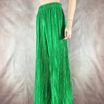 Steve Madden  Green Plissé Wide-Leg Pants XS Photo 9