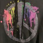 Hard Candy Black hoodie with sparkly peace sign Photo 1