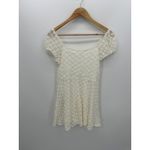 Aeropostale Cream Lace Mini Babydoll Dress Size L Witchy Fairy Coquette Dainty Photo 1