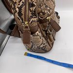 Like Dreams NWT  FAUX LEATHER BROWN FAUX SNAKESKIN BACKPACK Photo 2
