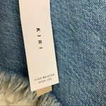 Topshop  Kiri High Waisted High Leg Denim Fringe Festival Shorts 4 NWT Photo 5