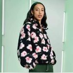 Sandy Liang NEW  x Target Floral Half Zip Sherpa Long Sleeve Top XXS Photo 3