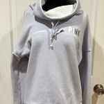 PINK - Victoria's Secret Victoria’s Secret PINK Cowl Neck Sweatshirt – Bluish Purple – Size M Photo 0