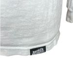 Broken Promises white long sleeve shirt red 90s cherubs casual streetwear small Photo 3