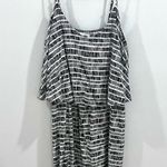 Old Navy  black and white ruffle top sundress size medium Photo 1