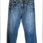 GRLFRND  Jeans Bobbi 28 What You Like Wash Distressed Frayed Hem Button Fly Photo 0