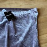 Forever 21 NWT  Plus Crushed Velvet Strapless Bodysuit Lavender Silver Sparkles Photo 4