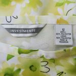 Investments Vintage 90s  White & Green Floral Skirt Photo 6