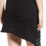 MISA Los Angeles NWT  Super Star Asymmetrical Mini Skirt black wash Photo 1