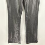 American Eagle  outfitters black faux leather curvy classic bootcut jeans 28S Photo 6