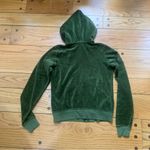 Juicy Couture  Pam Gela Fond Velour Basics Zip Hoodie Green Women's Large NWT Photo 4