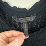 BCBG Maxazria Black Knit Short Sleeve A-Line Dress Size Medium Photo 2