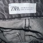 ZARA Black Distressed Jean Shorts NWT Size 6 Photo 6