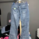 SheIn  Light Blue Distressed Flare Jeans Photo 5