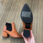 Bamboo Brown Leather Booties Photo 6