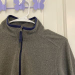 EUC | L.L. Bean women’s gray soft brushed fitness fleece zip jacket — medium Photo 3