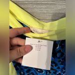 Periwinkle blue cheetah‎ print dress neon one shoulder size medium boutique NWT Photo 1