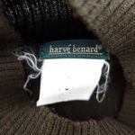 Harvé Benard Women's | Harve Benard | Brown Tan Striped Mock Neck Sweater Photo 8