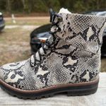 Crown & Ivy Women's Snake Print Naomi Ankle Boots youth 6 women’s 8 new Photo 5