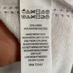 Rachel Zoe Linen Long Hooded Open Front Sleeveless Cardigan White Size M NWT Photo 4