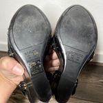 Schutz  Wedges Platform Leather Braided Criss Cross Ankle Strap Black 7.5 Photo 3