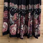 Vintage Carole Little For Saint Tropez West Size Large Floral Skirt Set Black Photo 8