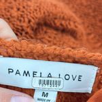 Pamela Love Orange Fringe Sweater Dress Size M Photo 5
