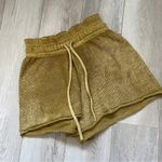 Free People  Summertime Blues Knit Shorts Yellow (XSmall) bohemian oversized soft Photo 1