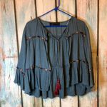 ZARA  Woman Blue 3/4 Length Sleeve Cardigan/Cape Size L Photo 0