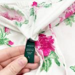 Ralph Lauren Lauren  LRL Womens Pajama Set Floral Monogram Cotton Top Pants L Photo 6