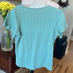 Weatherproof Comfy Sea Green Sage Tie Knot Top Photo 8