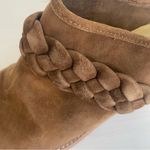 Dolce Vita Serla Leather Truffle Suede Heeled Mule Shoe 10 Tan Photo 8