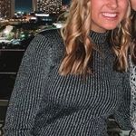 Sparkly Long Sleeve Shirt Black Size M Photo 1