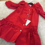 NWT Sleeper Mystery Puff Dress in Red Photo 6