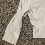 Black Label  by Evan Picone White Cropped Cardigan Sweater Photo 3