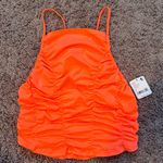 Free People ‼️FP Movement Shirr Enough Tank in Neon Coral‼️ Photo 5